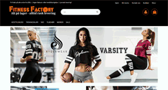 Desktop Screenshot of fitnessfactory.no
