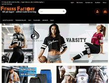 Tablet Screenshot of fitnessfactory.no